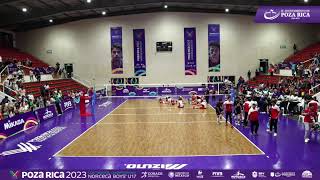 Campeonato Continental Norceca Varonil Sub17 Poza Rica 2023  MEX VS CRC [upl. by Atirehs]