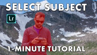 Adobe Lightroom How to Easily Select Subjects 1Minute Tutorial [upl. by Yllas564]