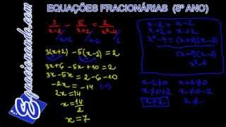 Equação Fracionária do 1º Grau parte 9 [upl. by Marilla]