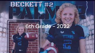 Beckett Palmer  Youth Football 20192024 [upl. by Chuah]