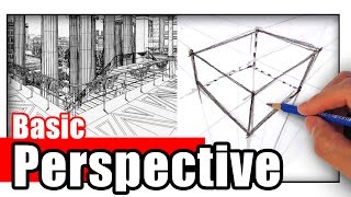 How to Draw in Perspective for Beginners [upl. by Oakleil]