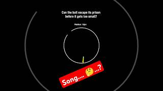 Guess the song game 🤔 can the ball escape from the circle 🔴 physics satisfying simulation [upl. by Urd]
