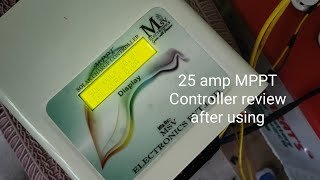 MSV Electronics 25amp MPPT Solar Charge Controller review after using [upl. by Retsof]