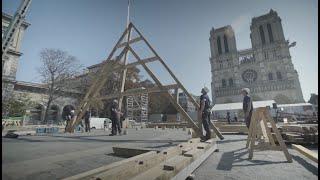 Lart de la charpente  projet pédagogique à partir des charpentes de NotreDame de Paris [upl. by Siravat]