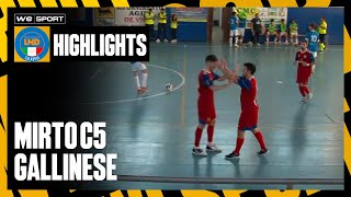 Futsal Mirto vs Gallinese Serie C1  Giornata 5 [upl. by Adivad]