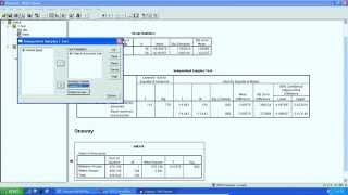 Bivariate Analysis TwoIndependent sample ttest in SPSS [upl. by Ivor]