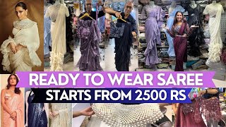 Ready To Wear Saree Under Budget  1 minute Saree  Wedding Saree  Indo Western Outfit [upl. by Ymmak]