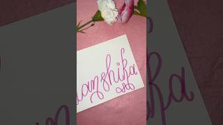 Vanshika🩷calligraphy subscribemychannel trending youtubeshorts [upl. by Minsk904]