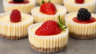 Easy Mini Cheesecakes Recipe [upl. by Pharaoh]