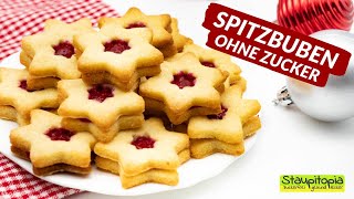 Spitzbuben ohne Zucker 🎄 I Rezept für Low Carb Plätzchen [upl. by Eniahs]