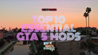 Top 10 Essential GTA 5 Mods  Modding For Beginners  Top 10 Important Mods In GTA 5  GTA 5 Mods [upl. by Kahn233]