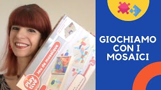 GIOCHIAMO CON I MOSAICI  GIOCO IN LEGNO NON SOLO PER BAMBINI [upl. by Nonnelg]