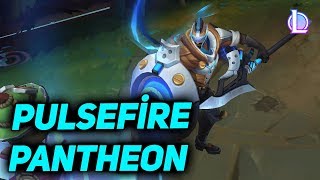 Pulsefire Pantheon Kostüm Tanıtımı  League of Legends [upl. by Colin]