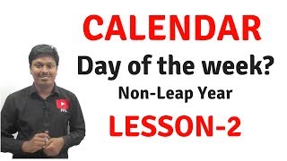 CalendarReasoningDay of the WeekNonLeap Year Lesson2 [upl. by Enelie]