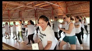 🤍Zumba in White Ootd  Zumba Fitness zumbaclass [upl. by Horatius]