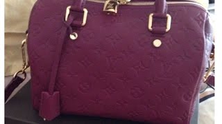 Louis Vuitton Empreinte Speedy B 25 in Aurore [upl. by Yniattirb]