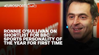 Exclusive Ronnie OSullivan on his Sports Personality of the Year nomination  Snooker  Eurosport [upl. by Libby]