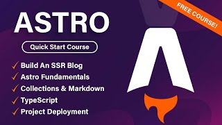 Astro Quick Start Course  Build an SSR Blog [upl. by Kcerb]