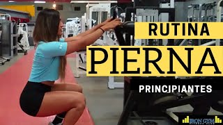 RUTINA DE PIERNAS para principiantes ¿vas empezando en el gym y no sabes que rutina hacer miralo [upl. by Noseimaj858]