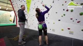 Lead belaying at an Indoor Wall [upl. by Nerhtak411]