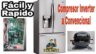 👨🏻‍🔧como cambiar un compresor inverter por uno convencional fácil [upl. by Tamsky]