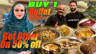 Best Buffet Dinner Buy 1 Buffet Get other on 50 Off muniftv arena viralvideo [upl. by Aisinut]