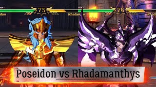 English sub Saint Seiya Soldiers Soul  Poseidon vs Rhadamanthys 5 Round [upl. by Nwahsud]