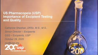 Importance of Excipient Testing amp Quality  USP [upl. by Llennol561]