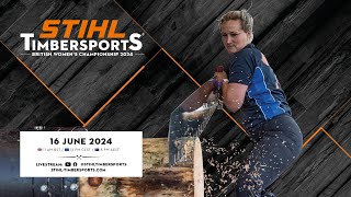 STIHL TIMBERSPORTS® British Womens Championship 2024 [upl. by Annohsed]