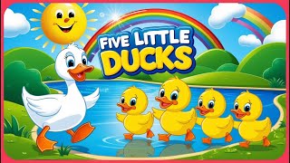 Five Little Ducks  5 Little Ducks  Nursery Rhymes Baby Songs  Kids Songs [upl. by Ecyaj973]