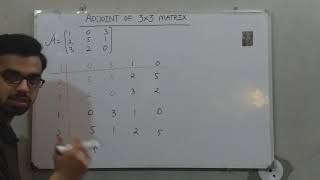 How to find the ADJOINT of 3x3 matrix short TRICK or METHOD to solve it MUST WATCH [upl. by Enirehs]