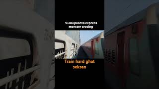 Poorva express👹 indianrailroad passengertrain railway railminindia train railtransport india [upl. by Tyoh]