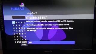 Humax HB 1000S Freesat HD  1st Time Install [upl. by Francie]