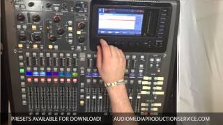 Midas M32  Behringer X32  Downloadable Presets [upl. by Eelimaj899]