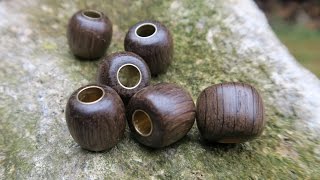 Turning Lanyard Beads on Lathe for bushcraft and multiple other uses [upl. by Ahsinnor]