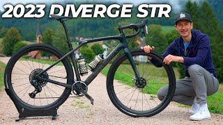 NEW Specialized Diverge STR First Impressions Twin Future Shock Gravel Bike [upl. by Kcirdnek]