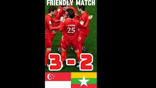 SINGAPORE 32 MYANMAR  INTERNATIONAL FRIENDLY MATCH PES 2021shorts [upl. by Mendive]