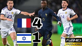 Eduardo Camavinga Goal Israel vs France 14 Goals Highlights2024 [upl. by Anawek]