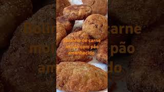 receita BOLINHO DE CARNE MOÍDA COM PÃO AMANHECIDO [upl. by Giorgi]