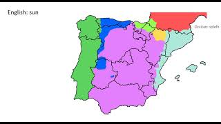 Languages of the Iberian Peninsula  Word Comparison [upl. by Ynoffit]