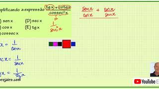 expressão trigonométrica tg cotg cossec [upl. by Horvitz]