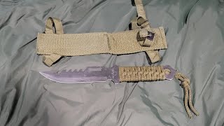 paracord survival knife review [upl. by Panter501]