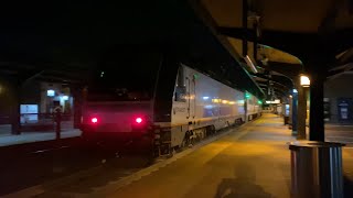 Pair Of Night Time NJ Transit Morristown Line Trains  Morristown 101023 [upl. by Dottie]