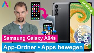 Samsung Galaxy A04s  AppOrdner  Apps verschieben • 📱 • 📂 • 👍🏼 • Anleitung  Tutorial [upl. by Manoff85]