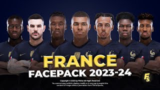 France NT Facepack 202324 Season  Sider and Cpk  Football Life 2024 and PES 2021 [upl. by O'Brien237]