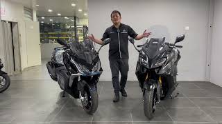 2024 New Yamaha Tmax 560 VS Kymco AK550 Icity Motoworld [upl. by Aila]