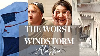 WORST Windstorm in Alaska 2022  90 mph Wind  Our Perspective [upl. by Leverett]