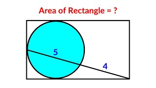 Find the area of the rectangle  A Very Nice Geometry Problem  Math Olympiad [upl. by Atcliffe]