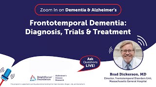 Frontotemporal Dementia Diagnosis Trials amp Treatment [upl. by Clay707]