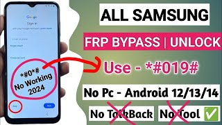 Samsung Galaxy Frp Bypass 2024 Android 121314 Latest Security 2025✔️Frp Lock Removal  Frp Unlock [upl. by Icram]